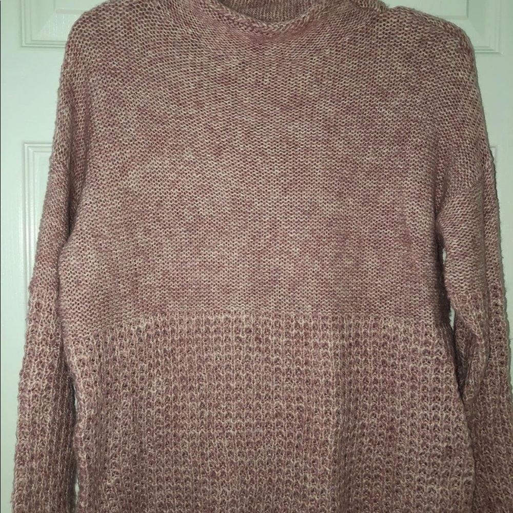 Adorable mock neck fall sweater